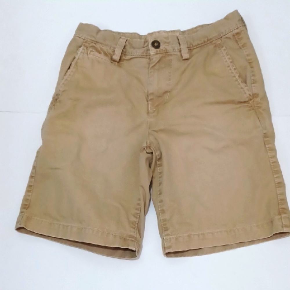 American Eagle Outfitters Men's Tan Casual Shorts Prep Fit Sz.28.L.9.75"Cotton.